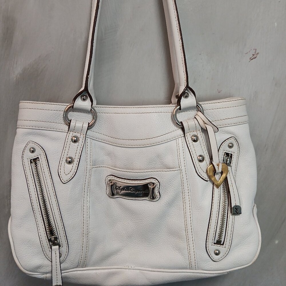 Sophia Caperelli Chic White Leather Bag
